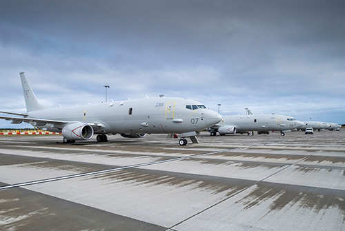 P8-A Posiedons on airport apron