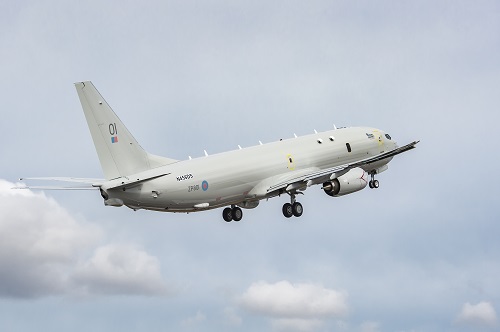 First UK P8 B1 Flight Takeoff