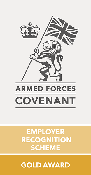 Armed Forces Covenant Employer Recognition Scheme Gold Award Logo