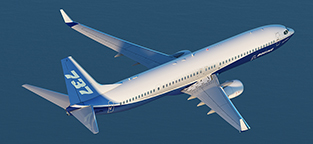 NG737 in flight
